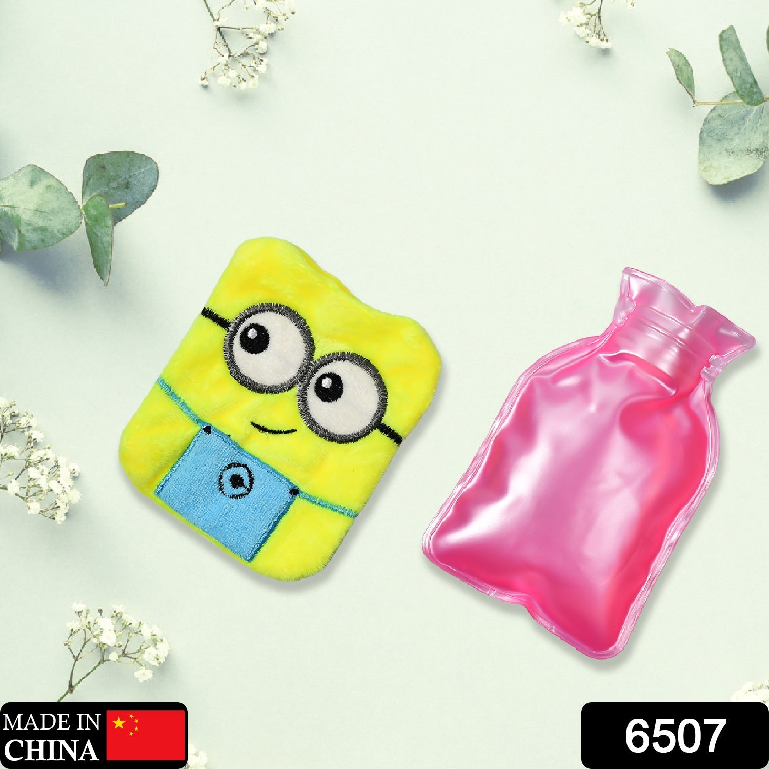 6507 2Eye Minions small Hot Water Bag with Cover for Pain Relief, Neck, Shoulder Pain and Hand, Feet Warmer, Menstrual Cramps. DeoDap 6507 2Eye Minions small Hot Water Bag with Cover for Pain Relief, Neck, Shoulder Pain and Hand, Feet Warmer, Menstrual Cramps. DeoDap